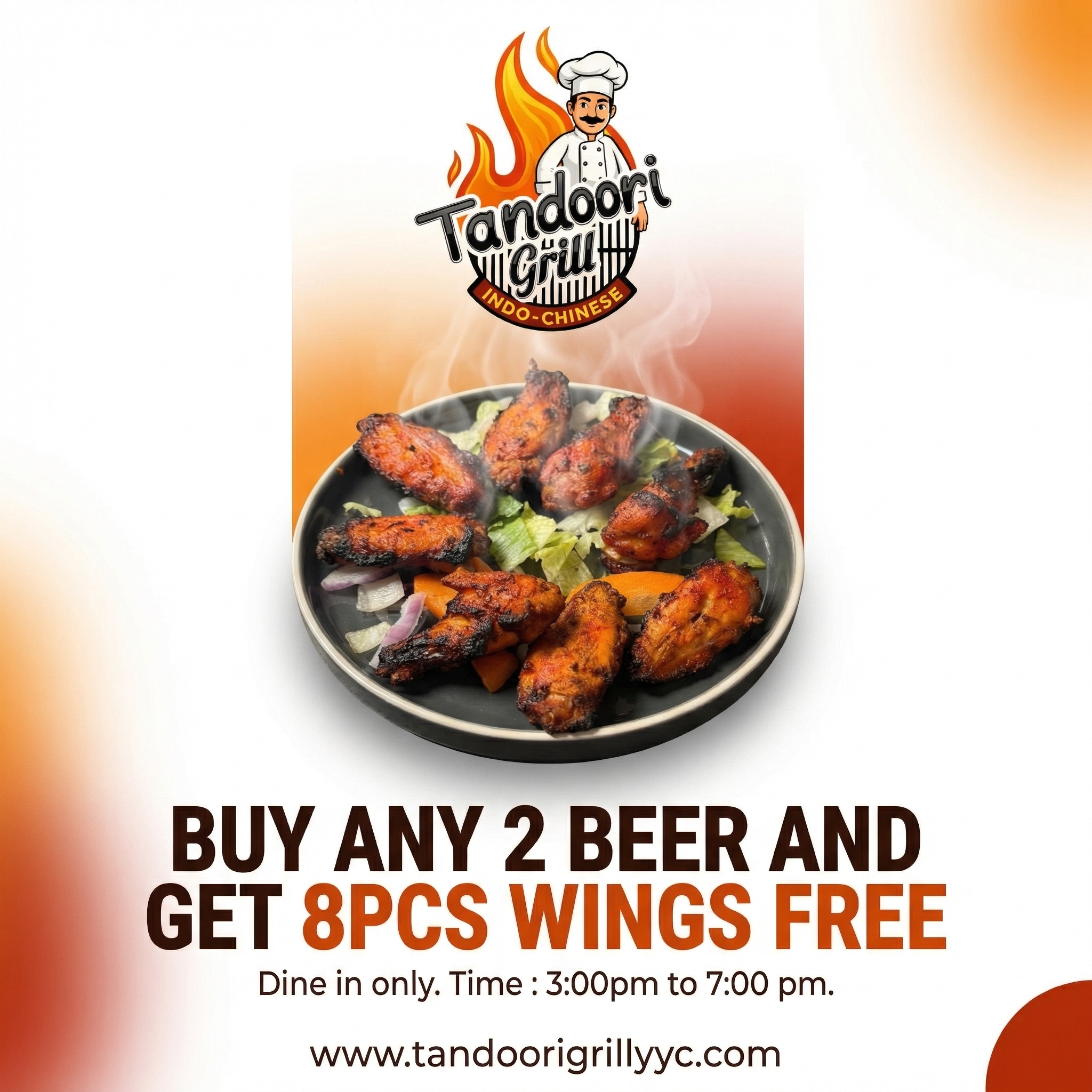 Special Offer 2 at Tandoori Grill Calgary